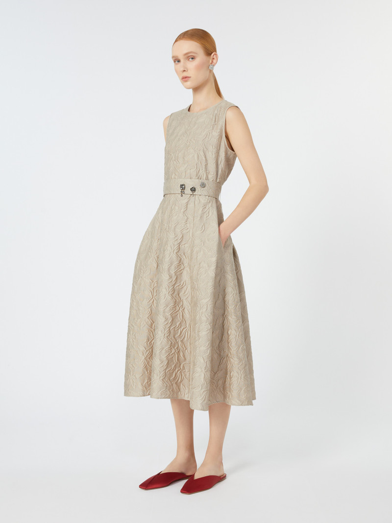 'S Max Mara FIABA Belted jacquard dress outlook