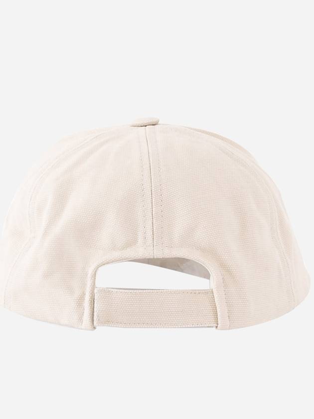 Tyron Logo Cotton Ball Cap Beige - 5