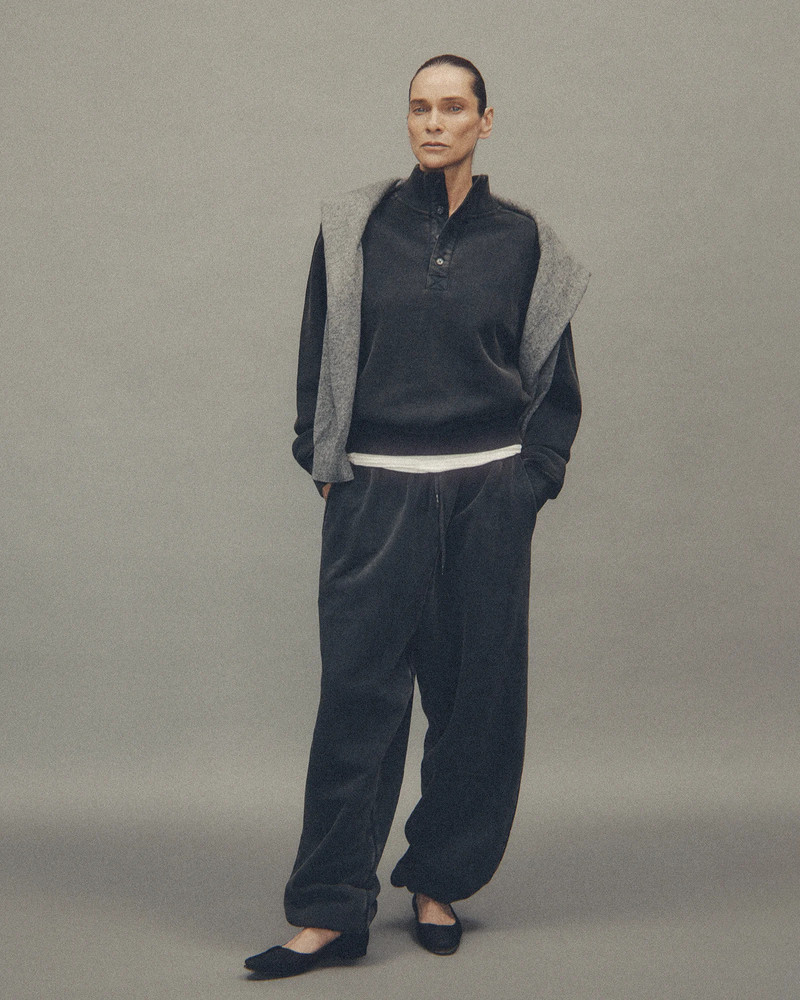 entire studios PORT PULLOVER WASHED BLACK outlook