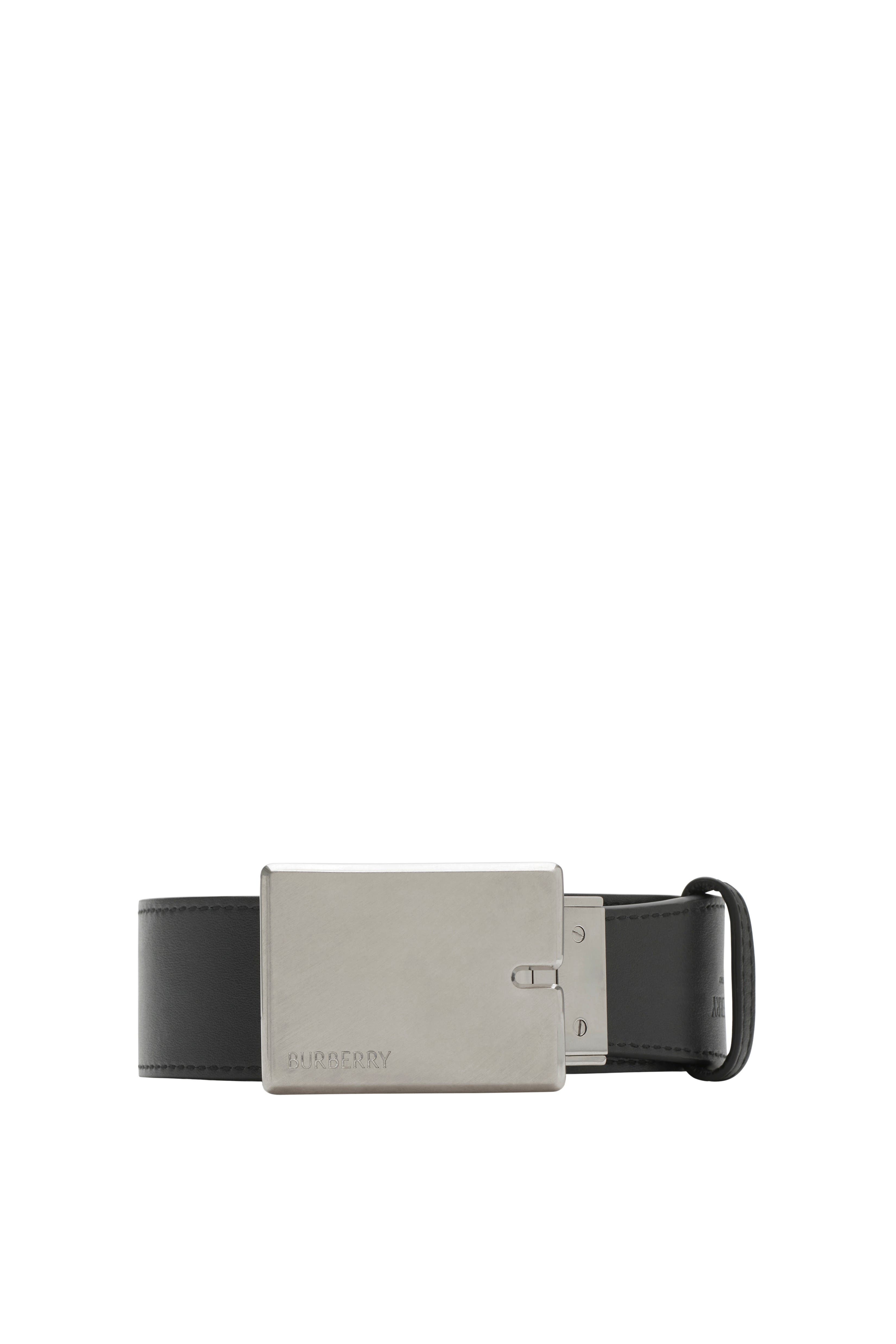 burberry Reversible Check B Cut Belt in Sand/slate at Nordstrom - 4