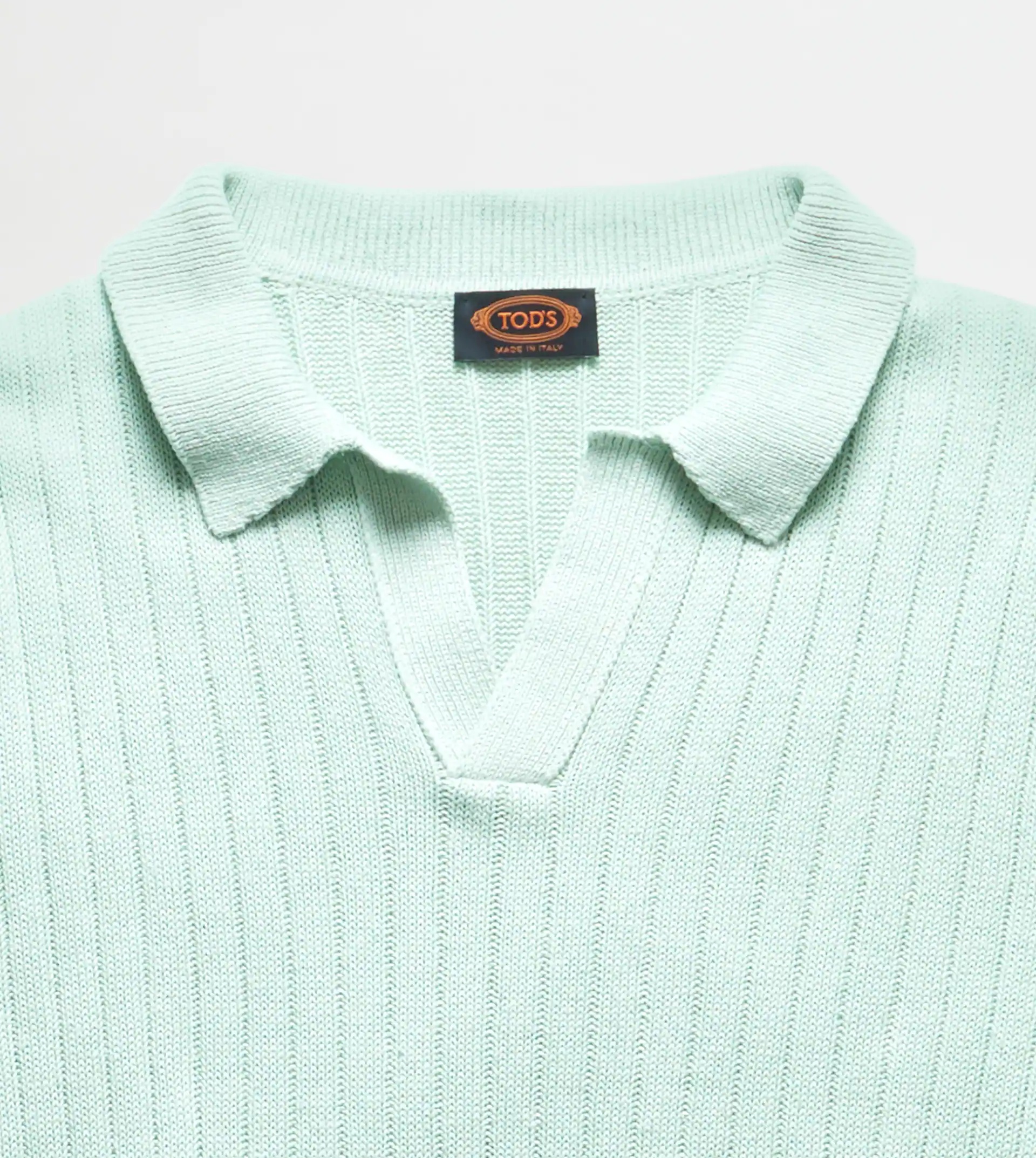 LINEN BLEND POLO SHIRT - GREEN - 4