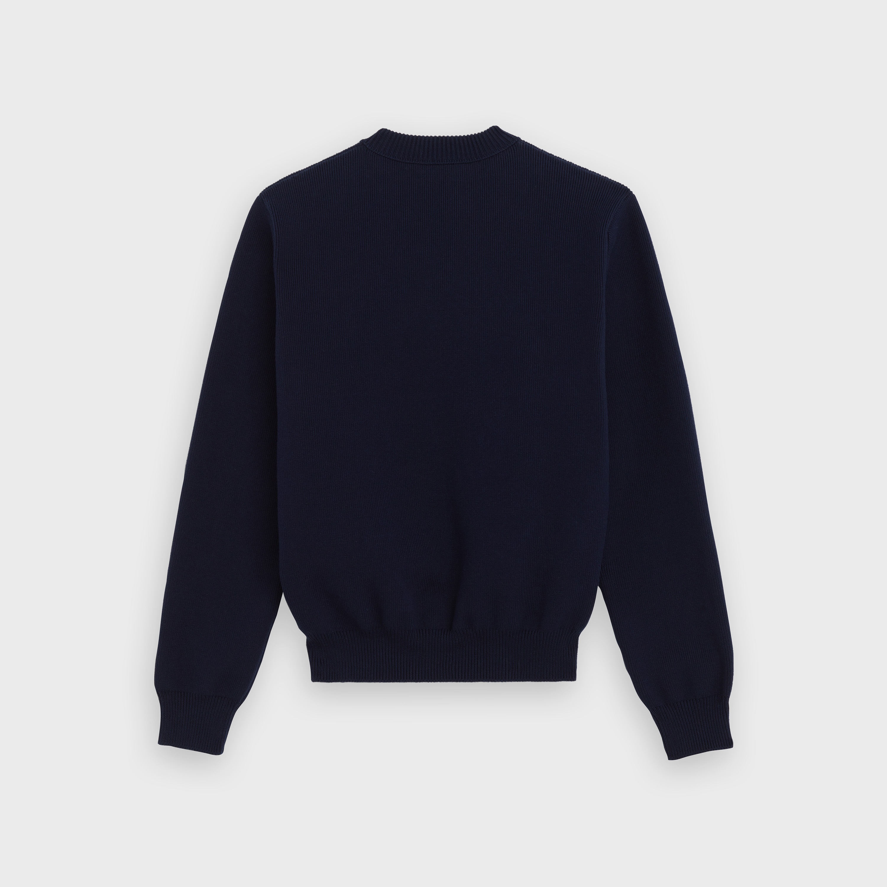 CREW NECK SWEATER IN FLOCKED COTTON - 2