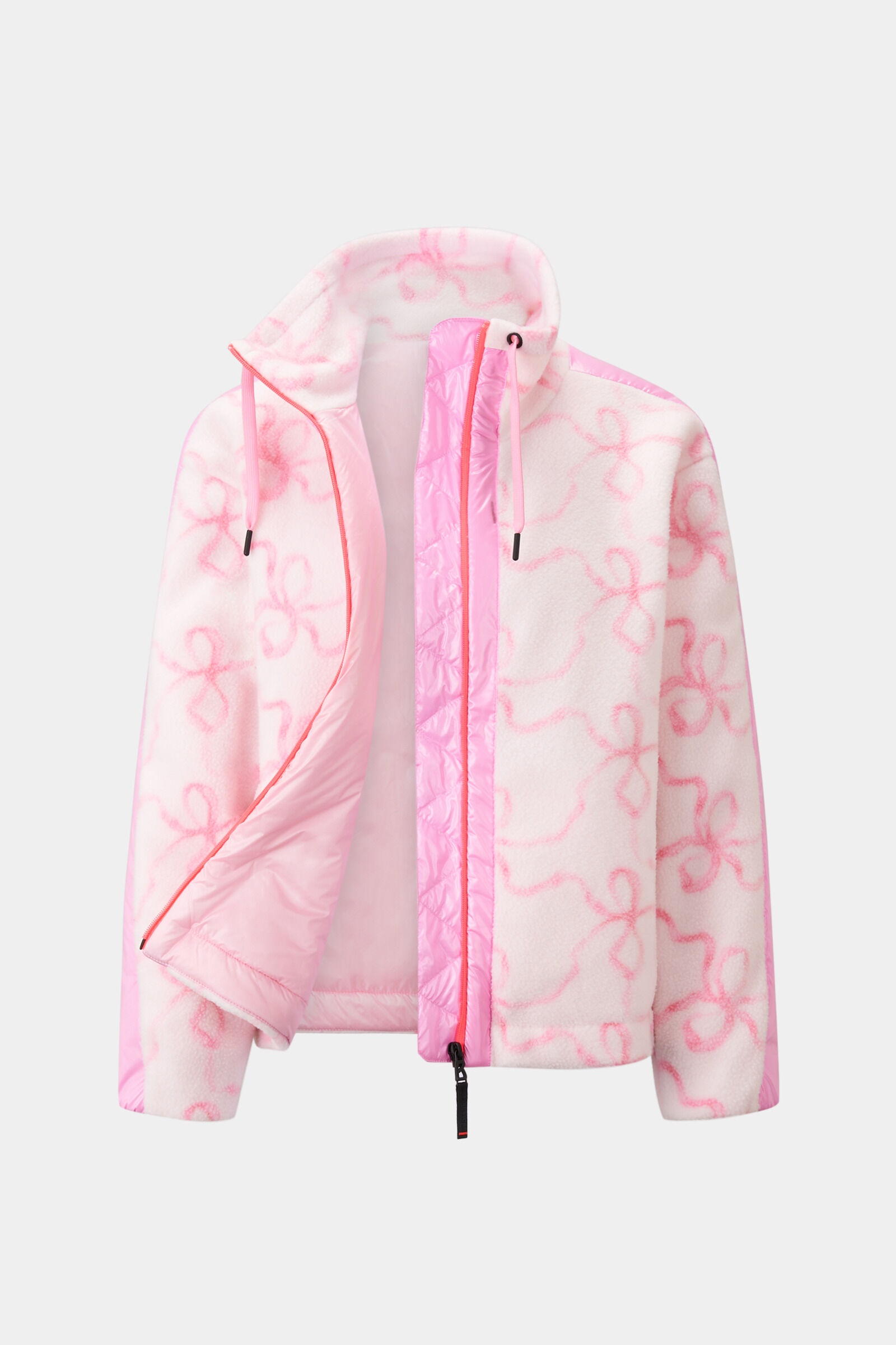 Ninetta Fleece mid layer in Pink/Off-white - 8