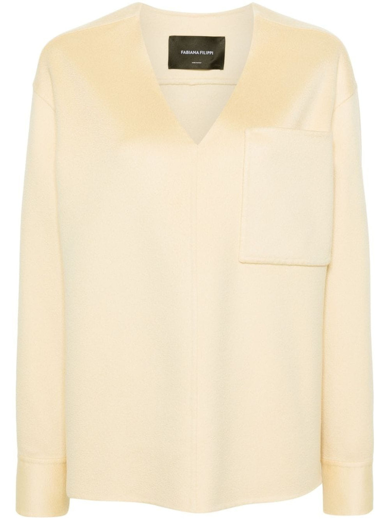 V-neck cashmere jumper 1