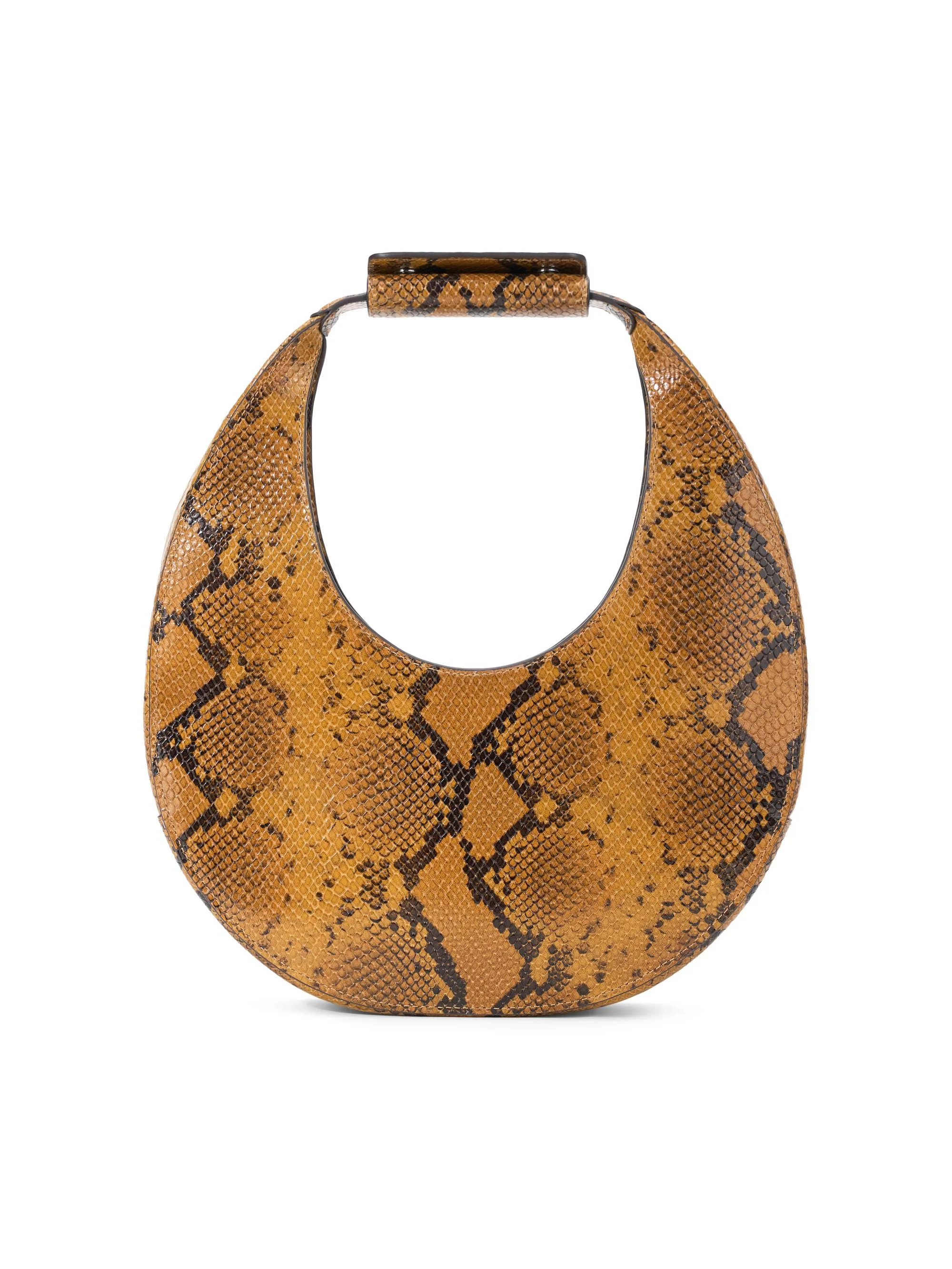 Women's Moon Snakeskin-Print Leather Top Handle Bag - Snake - 1