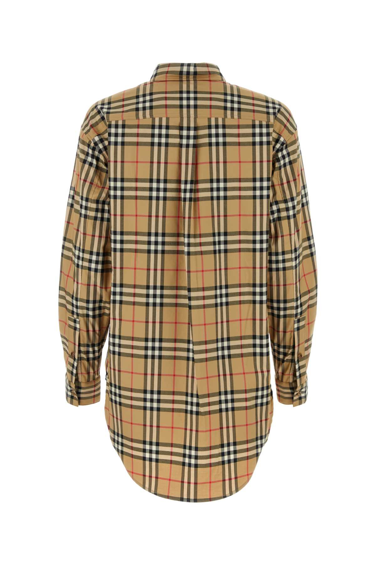 Burberry Women Embroidered Stretch Cotton Shirt - 2