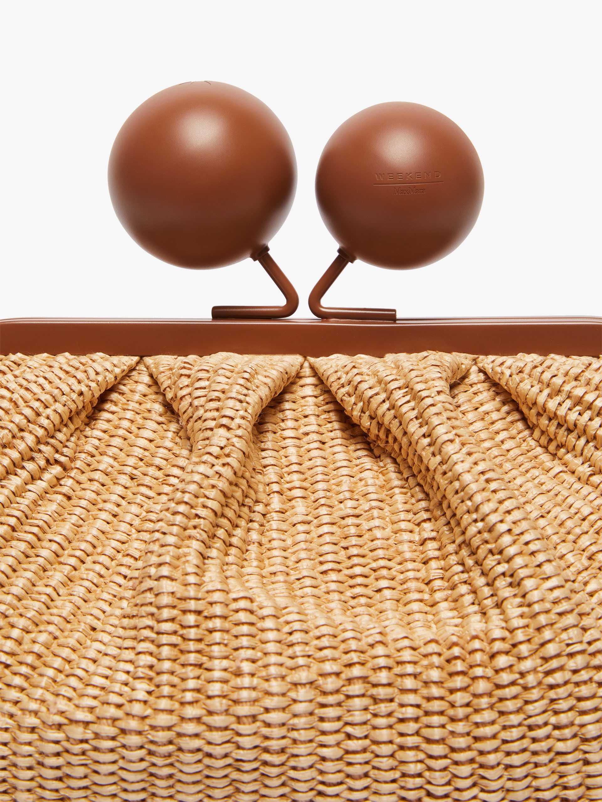 EFEBO Large raffia-look Pasticcino Bag - 5
