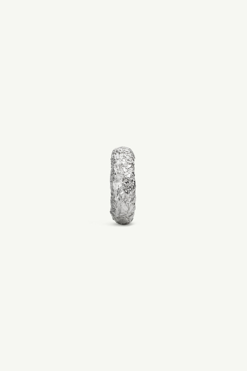 Silver foil ear cuff 1