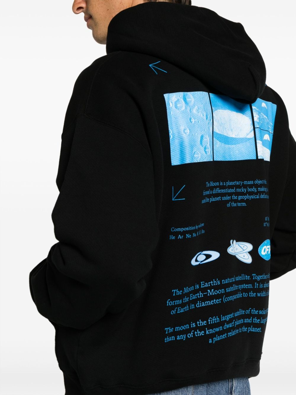【Off White】ONTHEGO MOON SKATE HOODIE  ★関税送料込み Off-White On The Go Moon Skate Hoodie | forward | REVERSIBLE