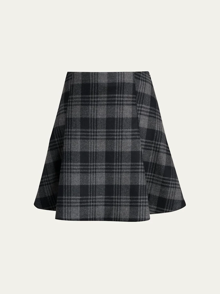 Cassia Check Mini Skirt - 1