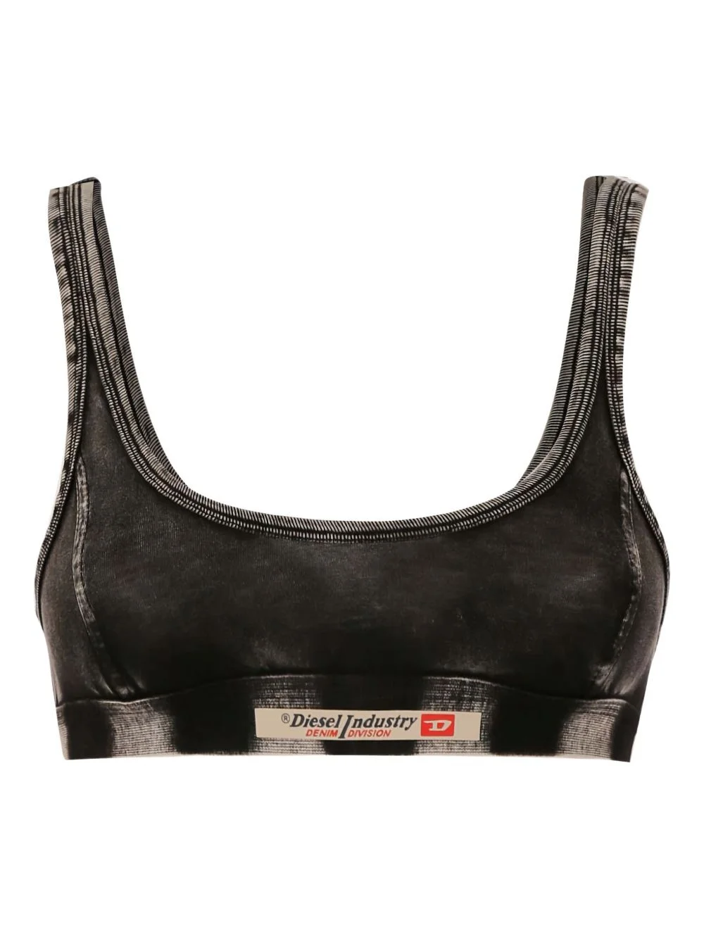 Diesel Women Denim Print Bralette Bra - 1