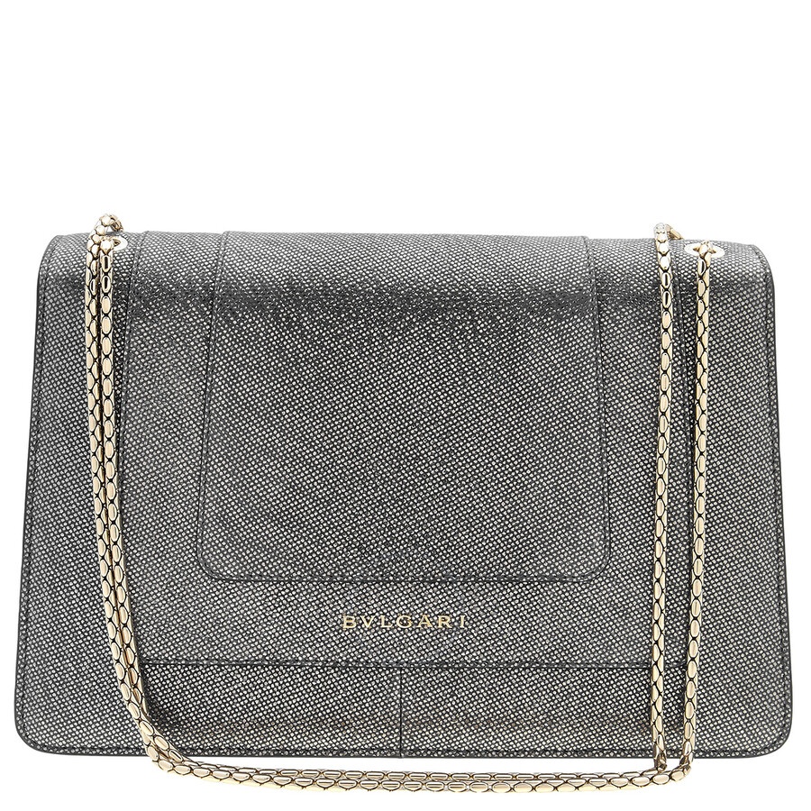 Bvlgari Metallic Grey Serpenti Forever Shoulder Bag - 3