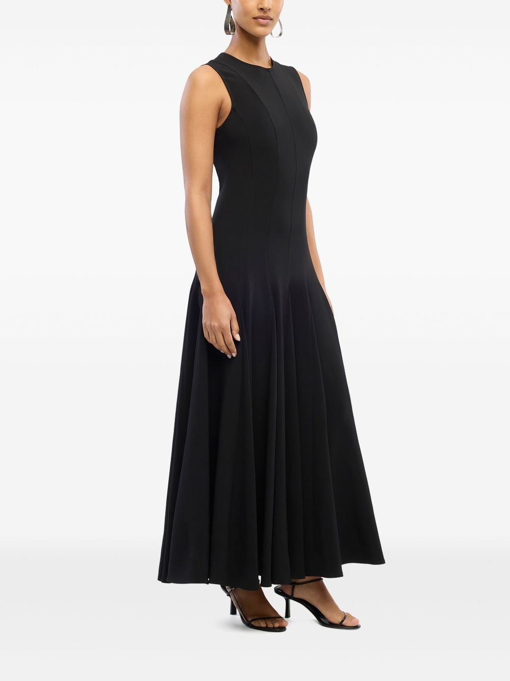 panelled flared dress - 3