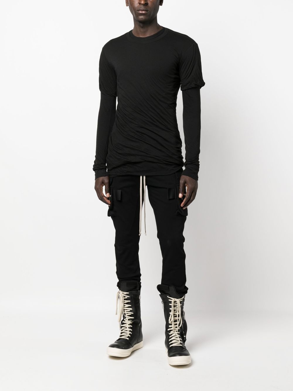 ruched short-sleeved T-shirt - 2