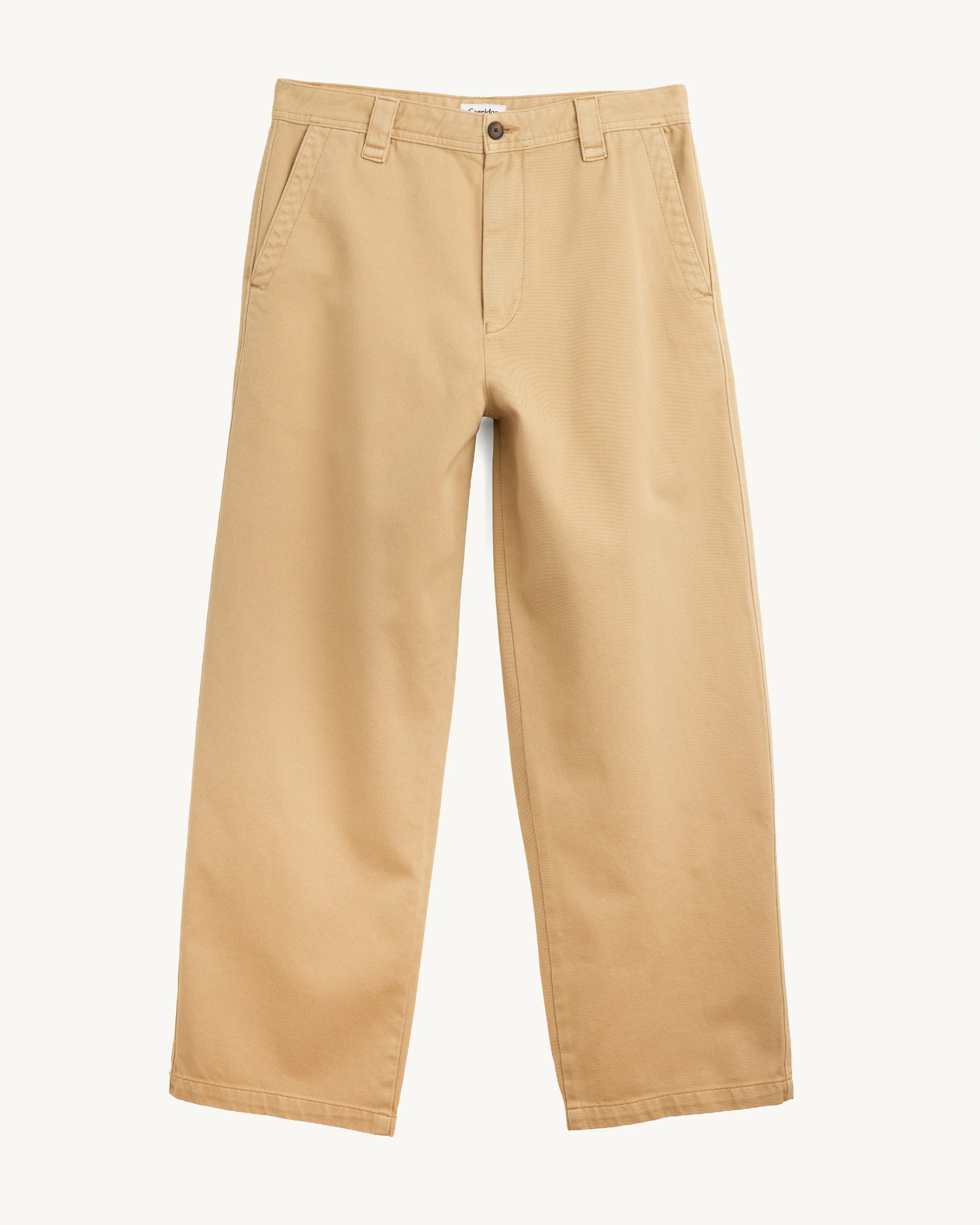 WIDE TWILL PANT - TAN - 1