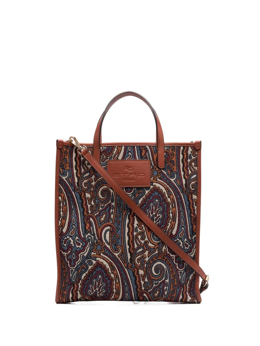 paisley-print tote bag - 1