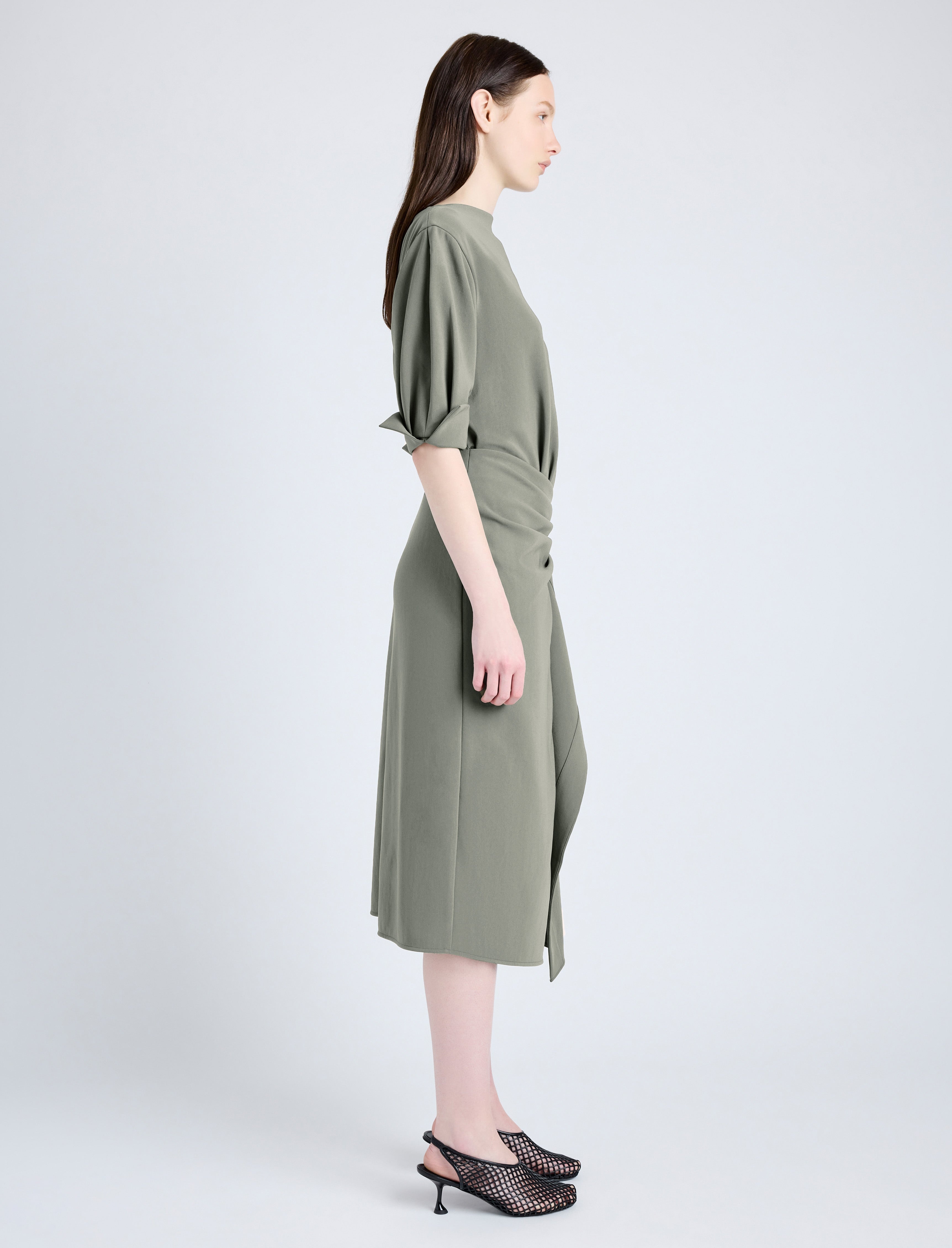 Maisie Dress in Matte Double Crepe - 3