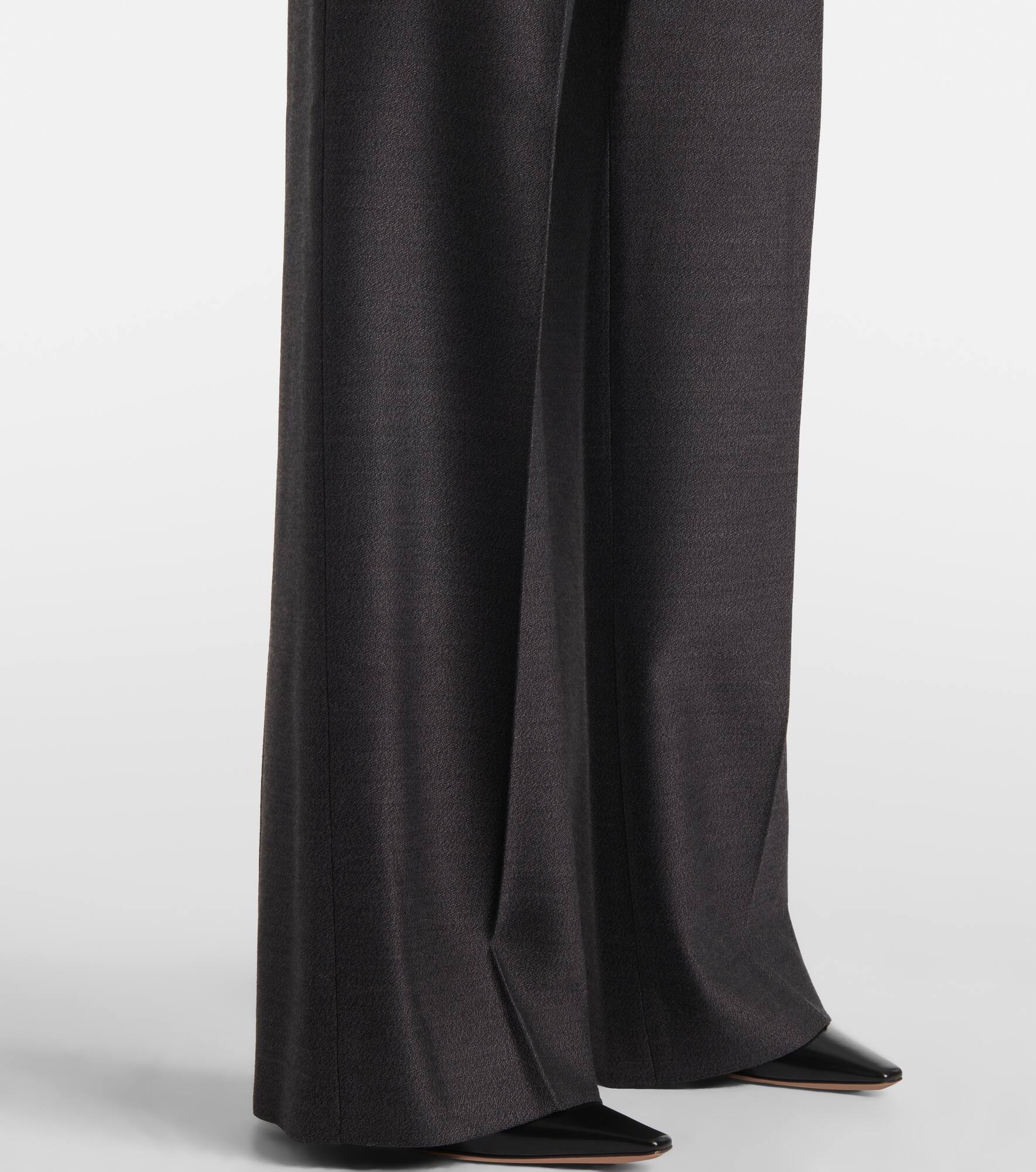 Paneled wool wide-leg pants - 5