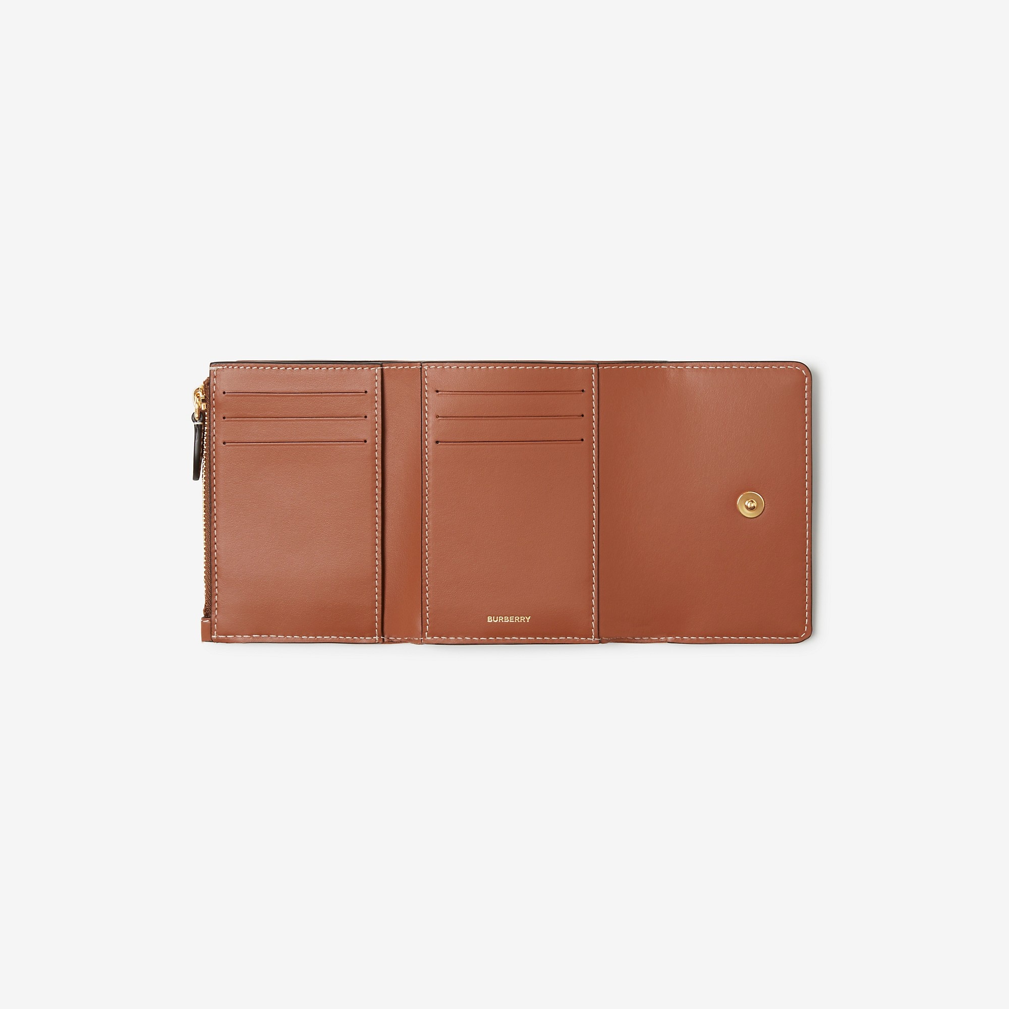 Small Check Folding Wallet - 2