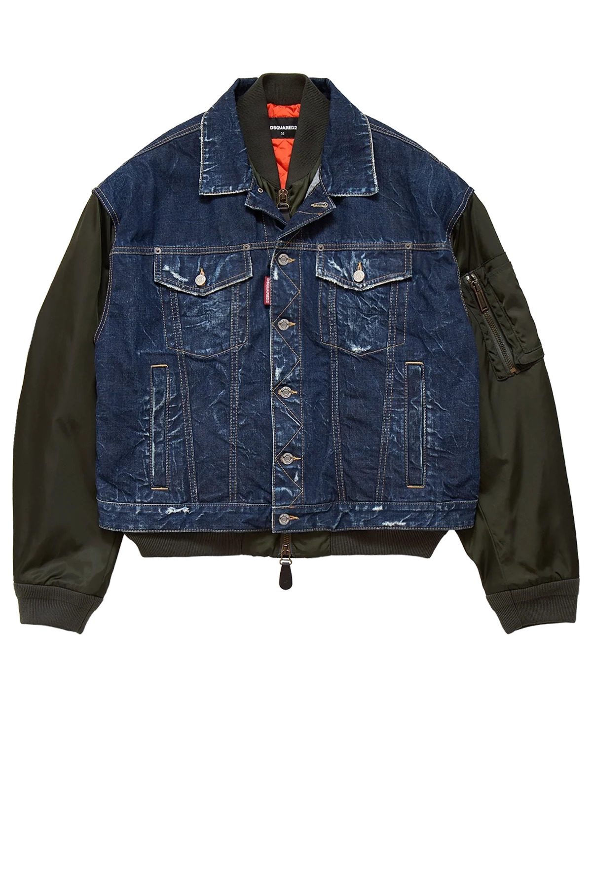 Dsquared2 Aviator Hybrid Bomber Navy Blue - 3
