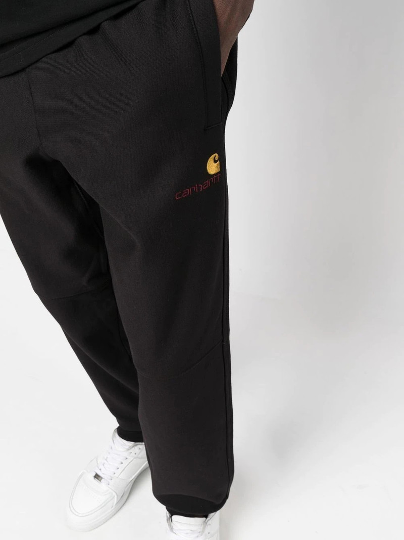 drawstring-waist cotton-blend trackpants 5