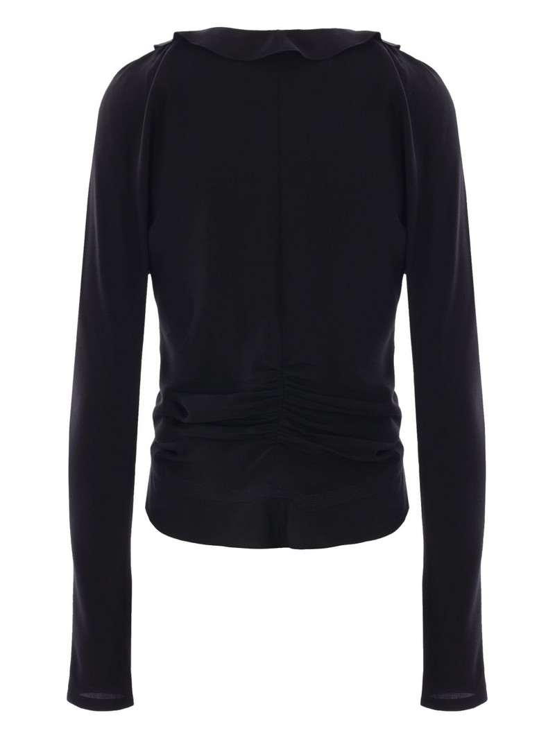 SAINT LAURENT crepe de chine blouse outlook