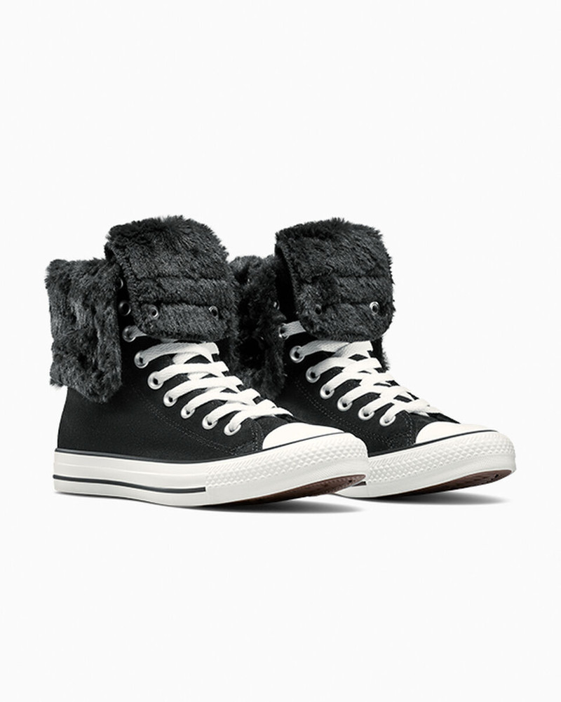 Chuck Taylor All Star Fold Over XHi Faux Fur 5