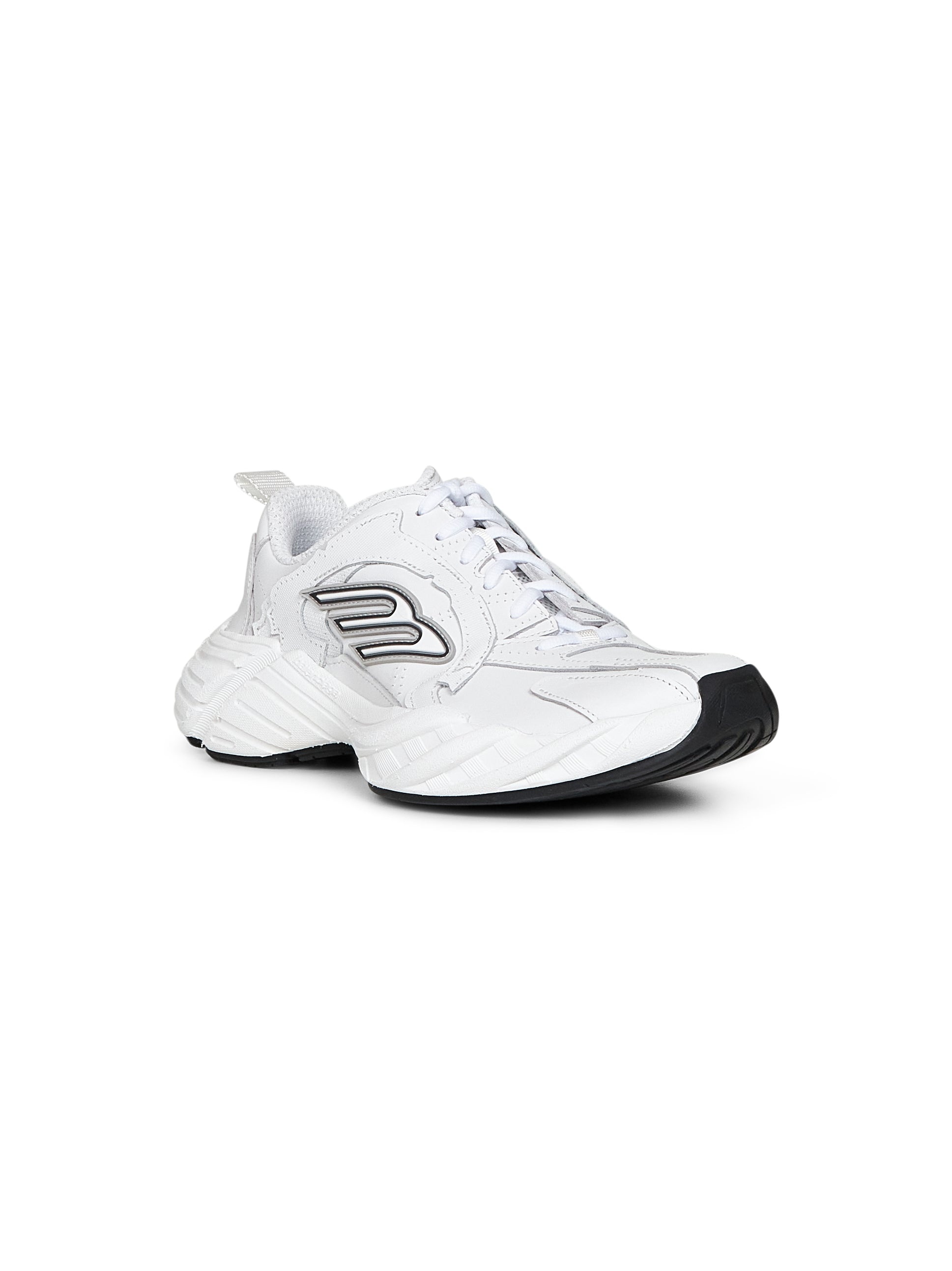 White cowskin and polyester Monday Shoe sneakers - 2