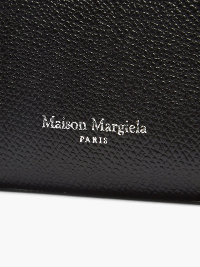 Maison Margiela Logo-embossed grained-leather coin purse outlook