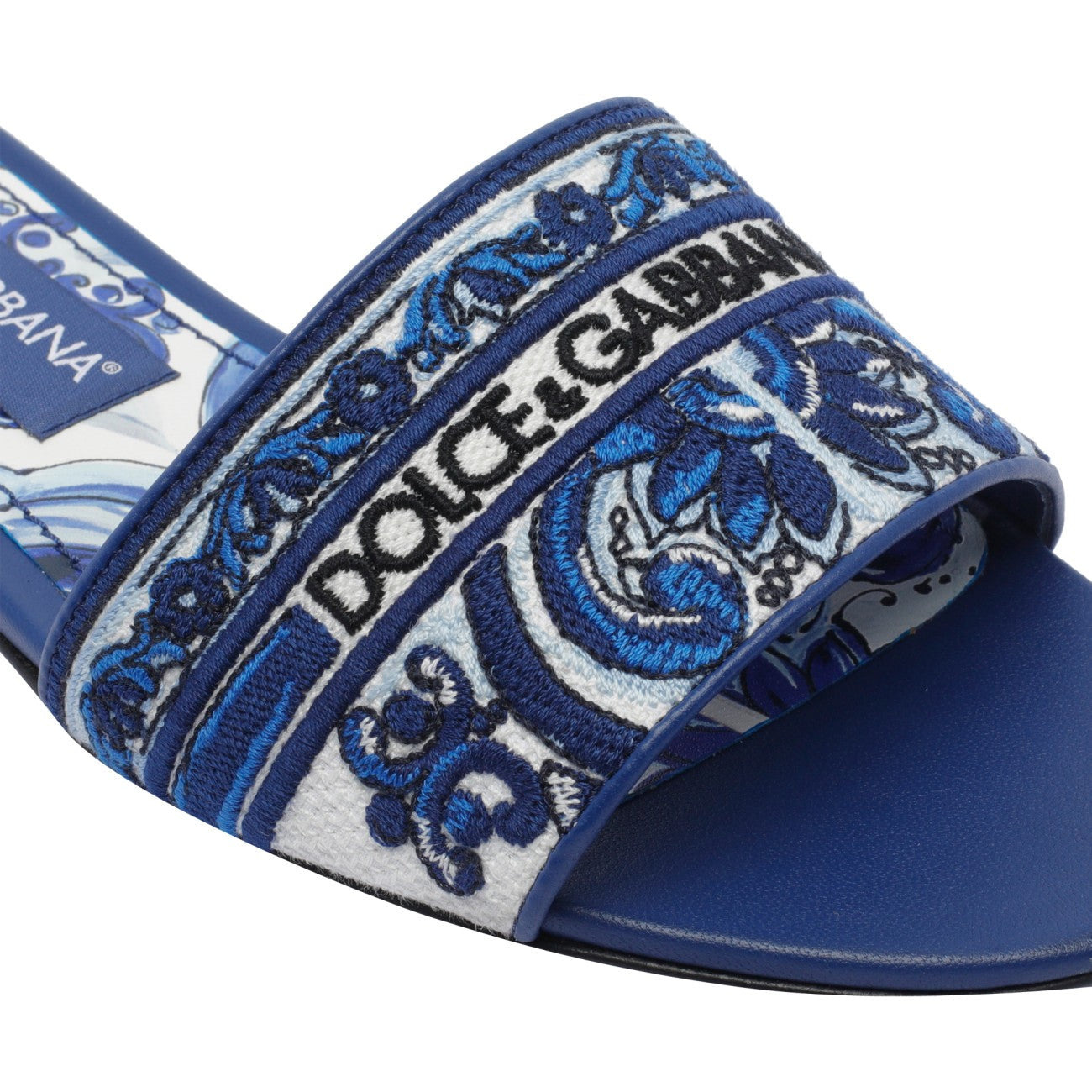 Dolce&Gabbana Women Embroidered Logo Slides - 4
