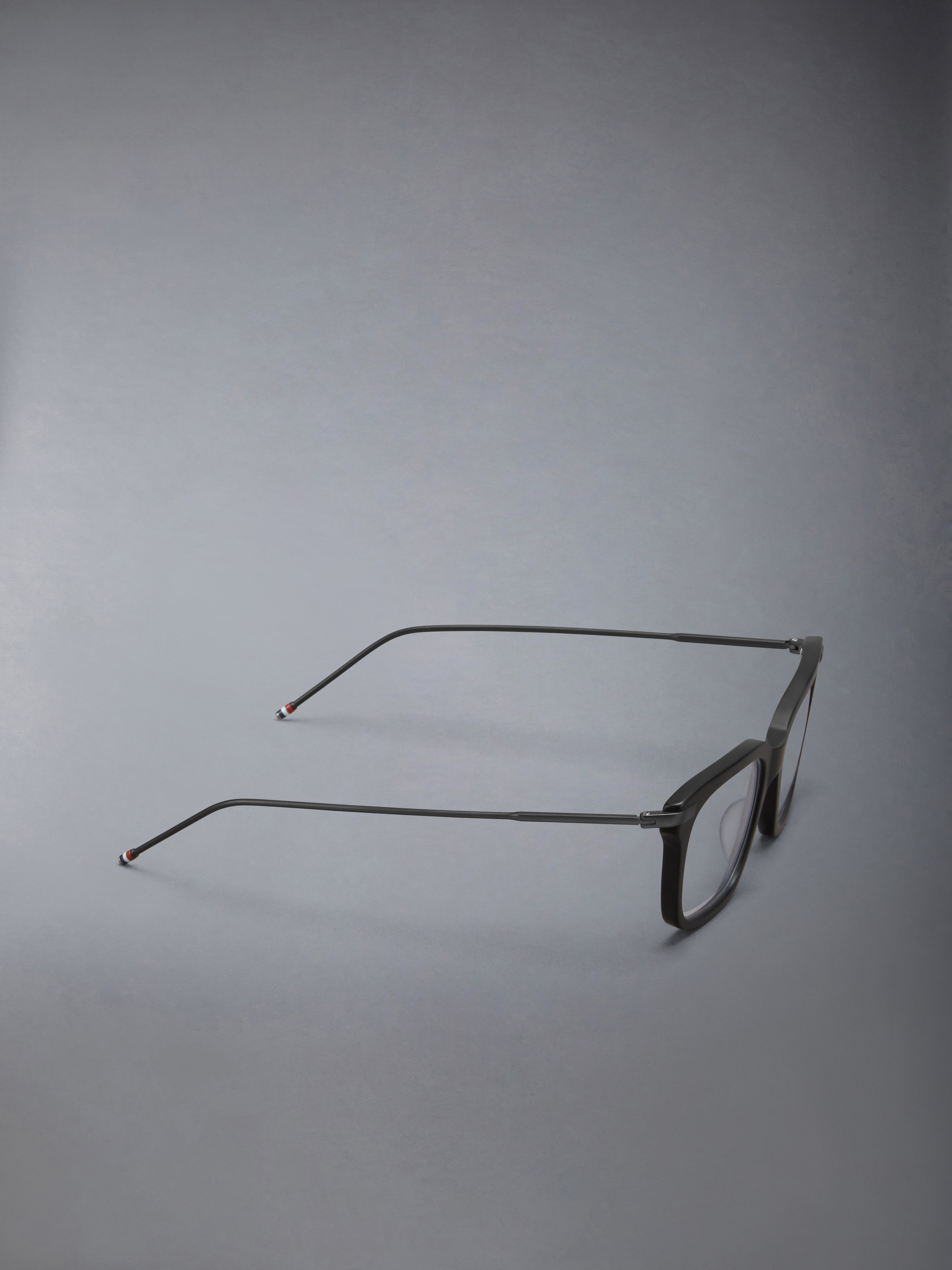 Acetate And Titanium Rectangular Eyeglasses - 6