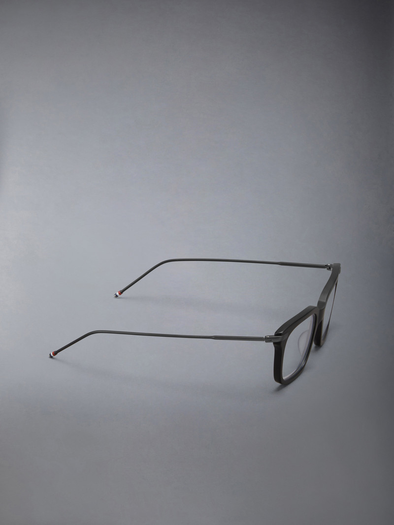 Acetate And Titanium Rectangular Eyeglasses 6