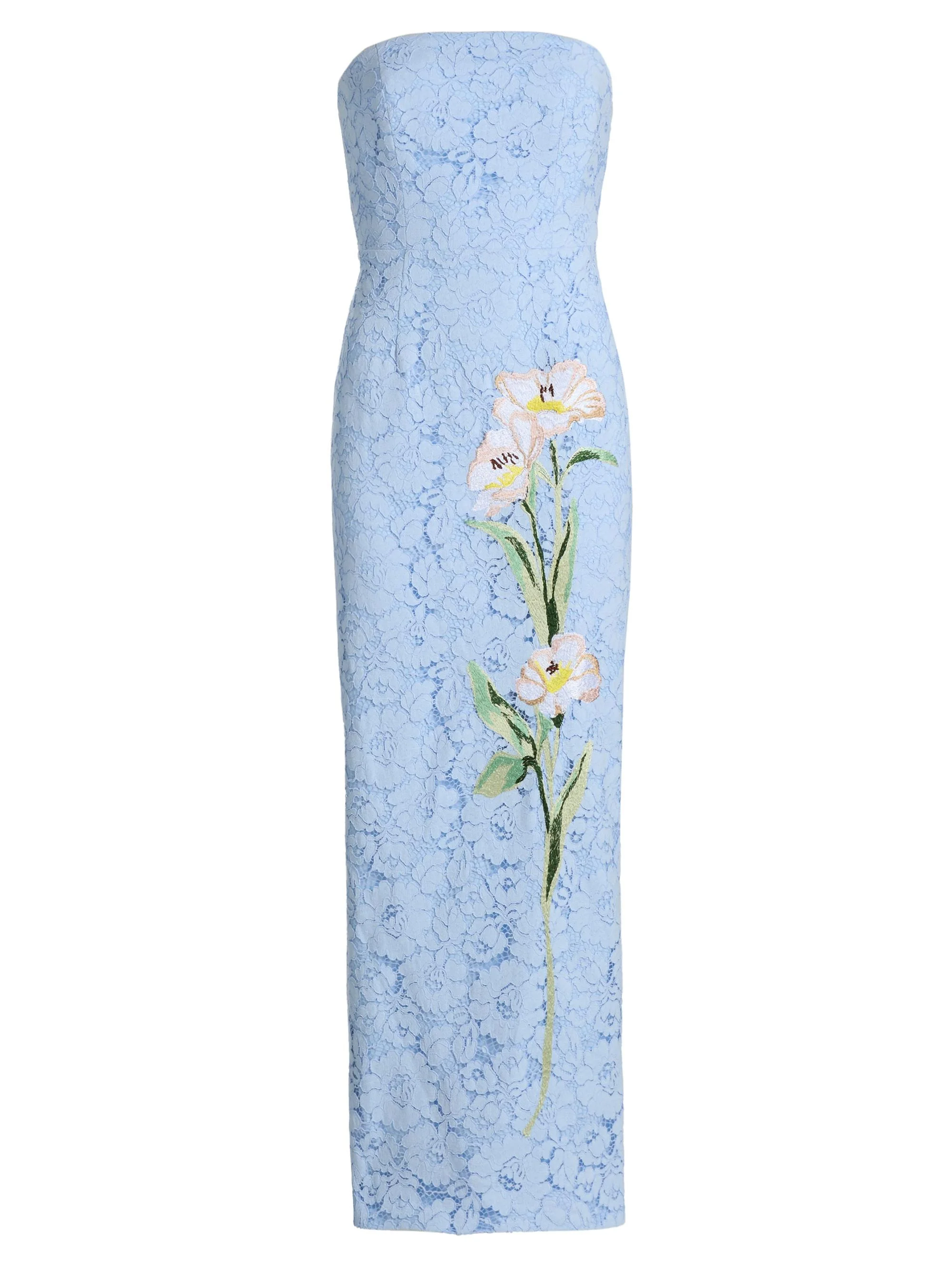 Women's Dolores Floral-Embroidered Lace Cocktail Dress - Light Blue - 1