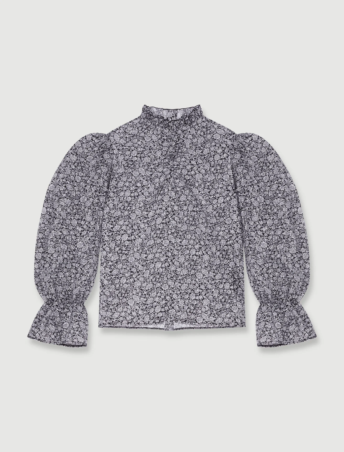 Flower print blouse - 1