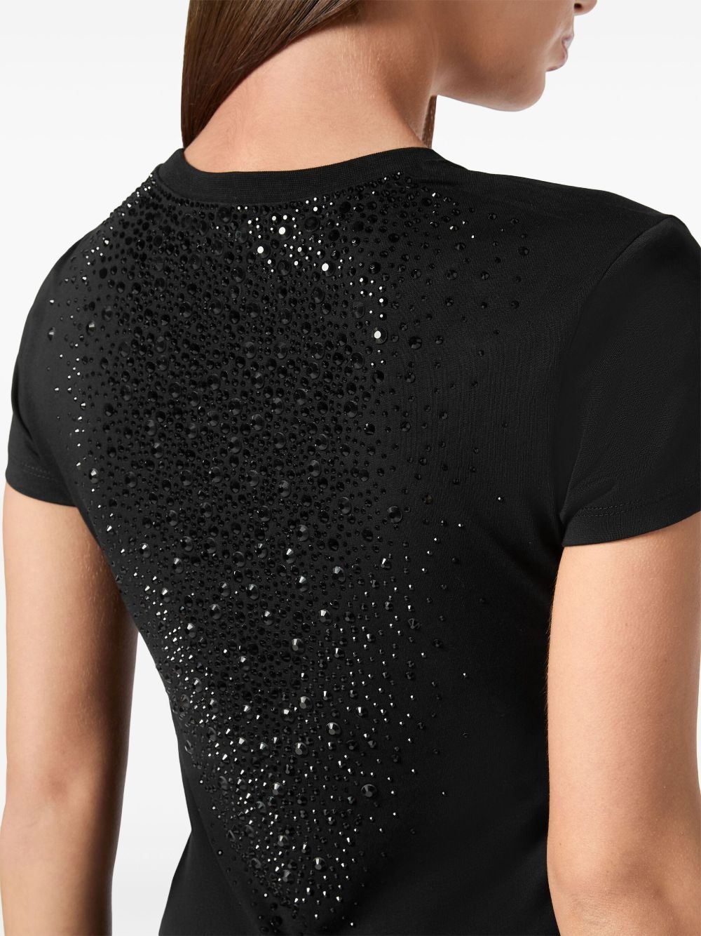 crystal-embellished T-shirt - 4