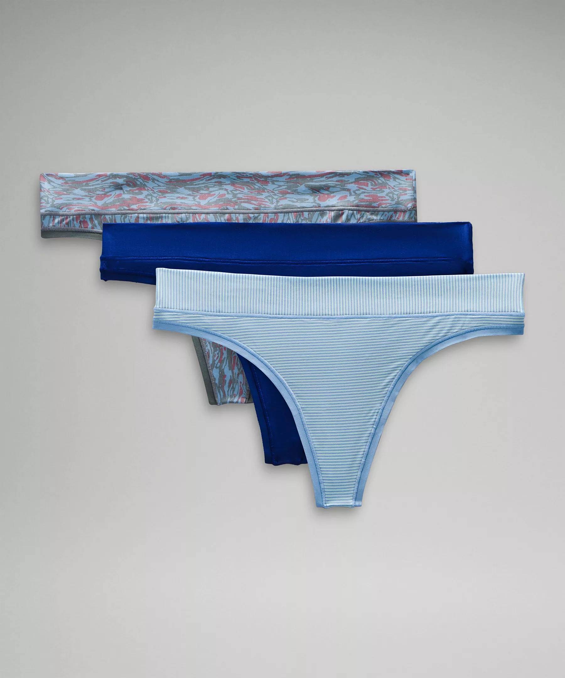 UnderEase Mid-Rise Thong Underwear *3 Pack - 1