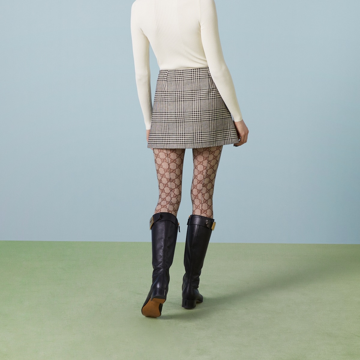 Prince of Wales linen skirt - 6