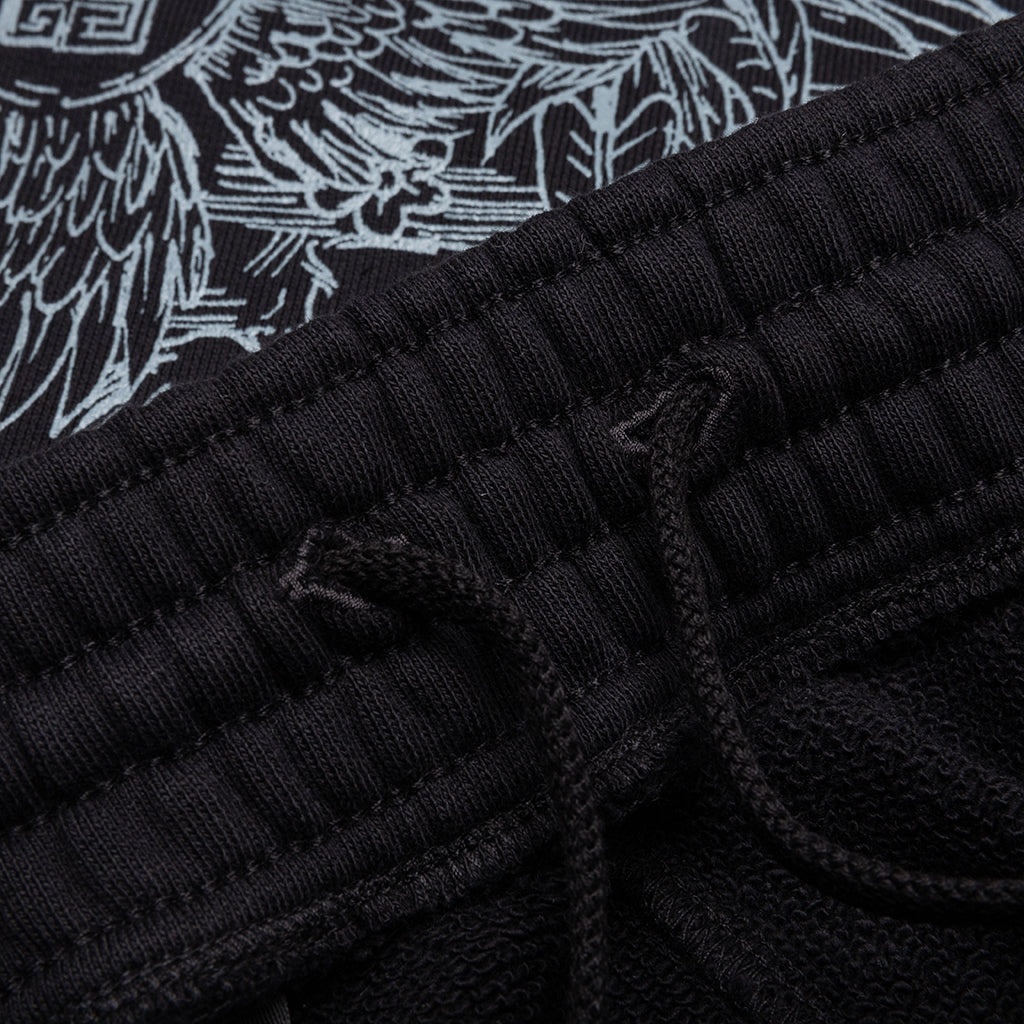 WOLF PRINT BOARD SHORTS - BLACK - 4