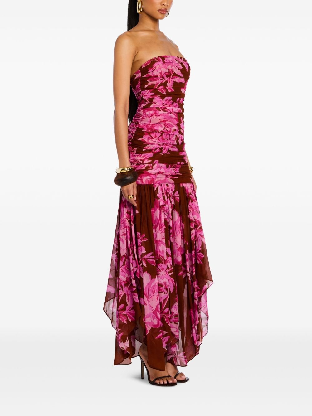 Teryn floral-ruffle maxi dress - 3