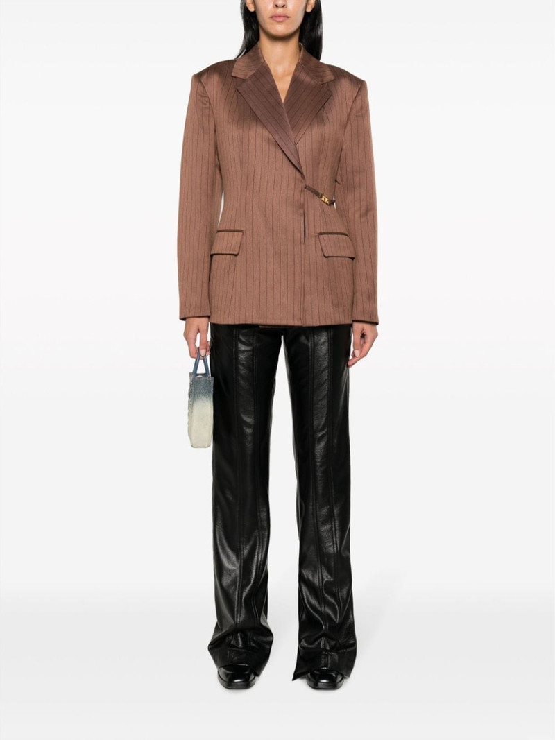 GCDS pinstripe-pattern notched-lapels blazer outlook