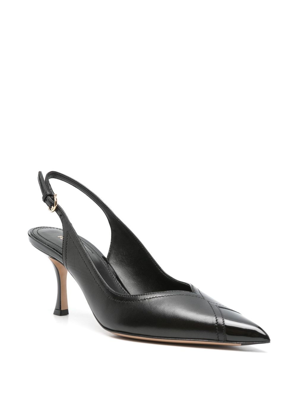 70mm leather pumps - 2