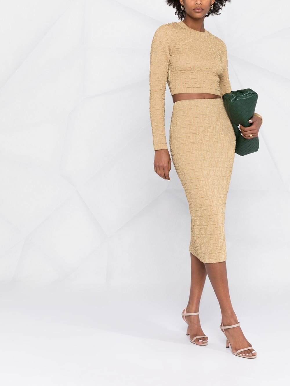 FF-motif pencil skirt - 2