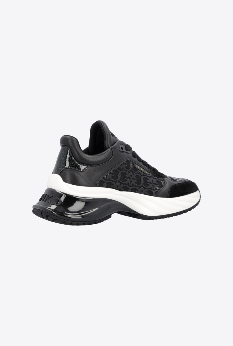 ARIEL SNEAKERS WITH LOVE BIRDS MONOGRAM MESH INSERT 3