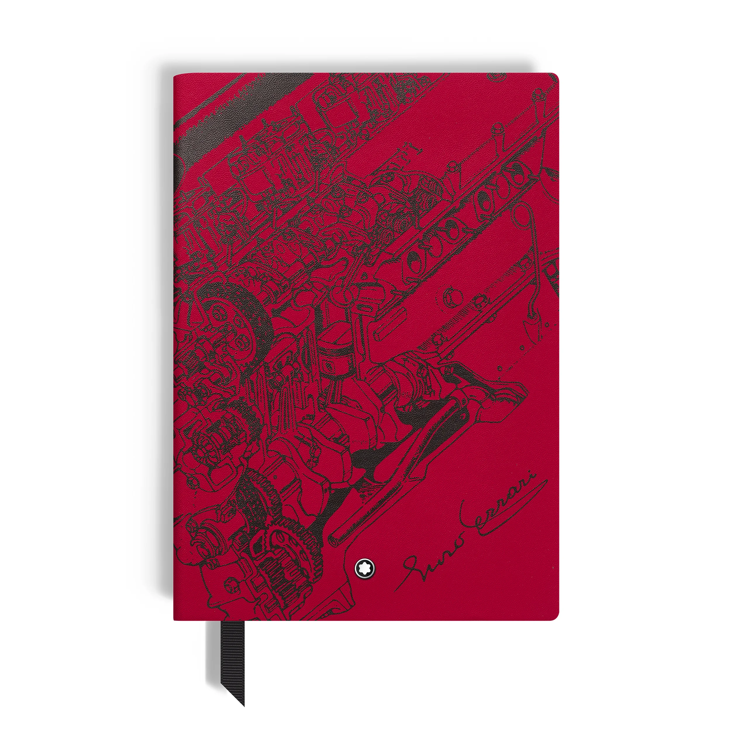 MEDIUM NOTEBOOK, GREAT CHARACTERS ENZO FERRARI SPECIAL EDITION, LINED PAGES - 1