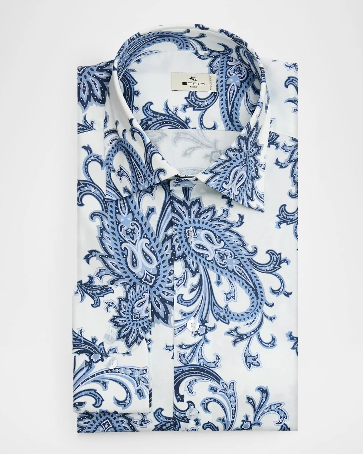 Men's Paisley Jacquard Roma-Fit Dress Shirt - 1