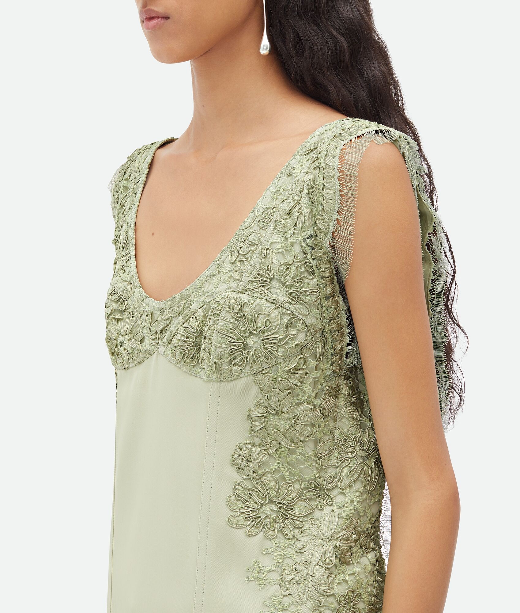 Viscose Top With Lace Embroidery - 4