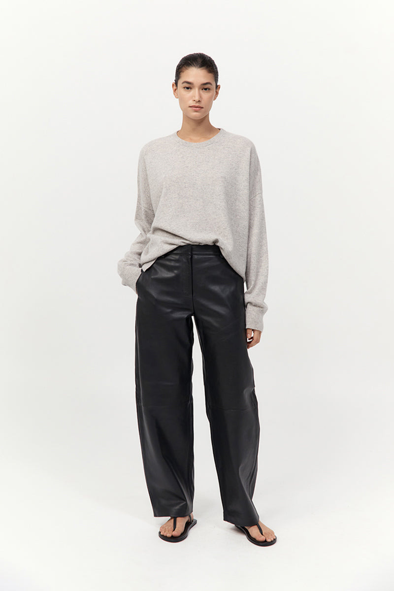 Leather Balloon Pants - Black - 2