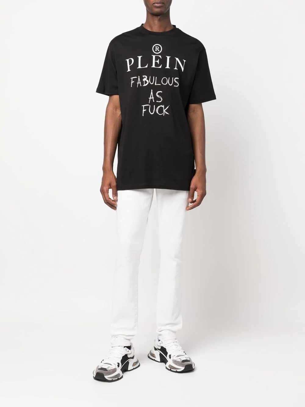 slogan print T-shirt - 2