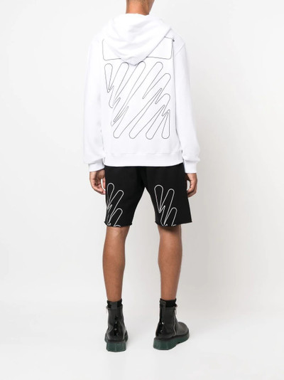 Off-White Wave Diag zip-up hoodie outlook