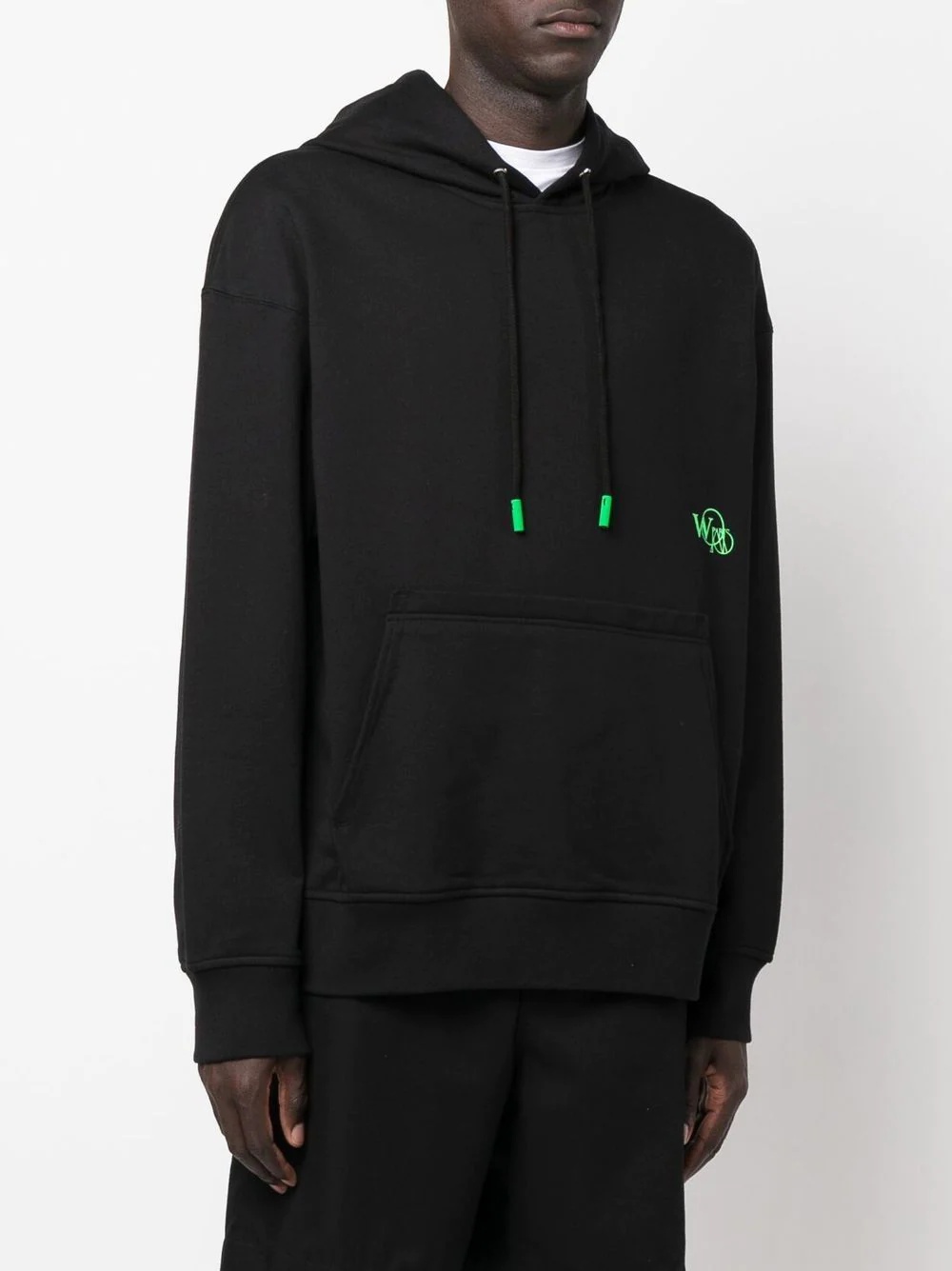 logo-print drawstring hoodie - 3